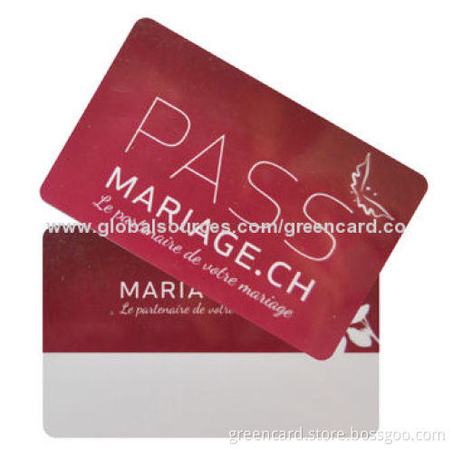 Key Access Control Card, Made of PVC or PETG, Measures 85.5 x 54mm